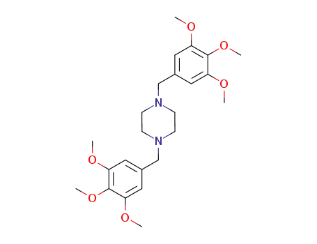 Molecular Structure of 2067-96-1 (1,4-bis-(3,4,5-trimethoxy-benzyl)-piperazine)