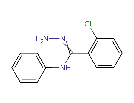 Molecular Structure of 71114-61-9 (Benzenecarboximidic acid, 2-chloro-N-phenyl-, hydrazide)