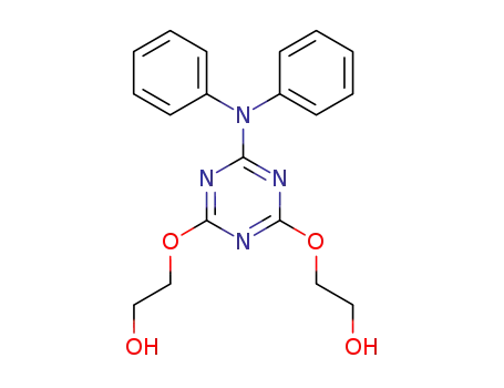 Molecular Structure of 23190-95-6 (Ethanol, 2,2'-[[6-(diphenylamino)-1,3,5-triazine-2,4-diyl]bis(oxy)]bis-)