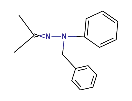 Molecular Structure of 61908-63-2 (2-Propanone, phenyl(phenylmethyl)hydrazone)