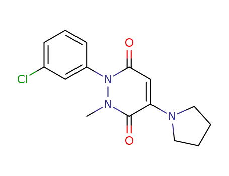 3,6-Pyridazinedione,
1-(3-chlorophenyl)-1,2-dihydro-2-methyl-4-(1-pyrrolidinyl)-