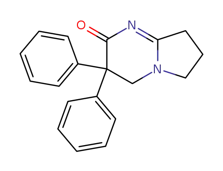 Molecular Structure of 63326-38-5 (Pyrrolo[1,2-a]pyrimidin-2(6H)-one, 3,4,7,8-tetrahydro-3,3-diphenyl-)