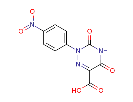Molecular Structure of 22184-33-4 (1,2,4-Triazine-6-carboxylic acid,
2,3,4,5-tetrahydro-2-(4-nitrophenyl)-3,5-dioxo-)