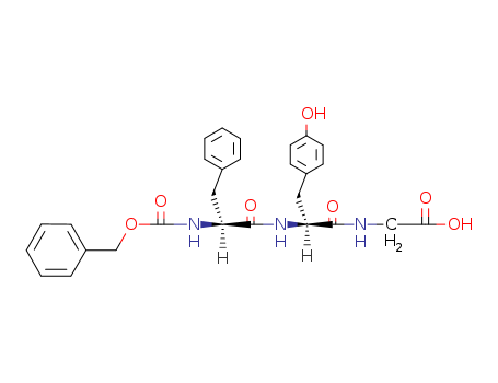 Molecular Structure of 19777-78-7 (Glycine, N-[N-[N-[(phenylmethoxy)carbonyl]-L-phenylalanyl]-L-tyrosyl]-)