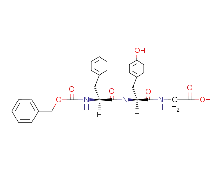 Molecular Structure of 19777-78-7 (Glycine, N-[N-[N-[(phenylmethoxy)carbonyl]-L-phenylalanyl]-L-tyrosyl]-)