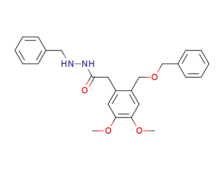 <4,5-Dimethoxy-2-benzyloxymethyl-phenyl>-essigsaeure-<N'-benzyl-hydrazid>