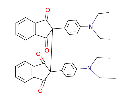 Molecular Structure of 1065-33-4 ([2,2'-Bi-1H-indene]-1,1',3,3'(2H,2'H)-tetrone,
2,2'-bis[4-(diethylamino)phenyl]-)