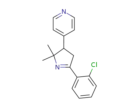 Pyridine, 4-[5-(2-chlorophenyl)-3,4-dihydro-2,2-dimethyl-2H-pyrrol-3-yl]-