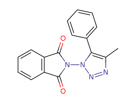 Molecular Structure of 35261-37-1 (1H-Isoindole-1,3(2H)-dione, 2-(4-methyl-5-phenyl-1H-1,2,3-triazol-1-yl)-)