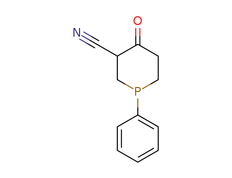 Molecular Structure of 39767-81-2 (3-Phosphorinanecarbonitrile, 4-oxo-1-phenyl-)