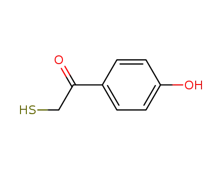 Molecular Structure of 23081-13-2 (1-(4-hydroxyphenyl)-2-mercaptoethanone)
