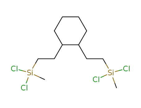Molecular Structure of 5181-40-8 (Cyclohexane,1,2-bis[2-(dichloromethylsilyl)ethyl]-)