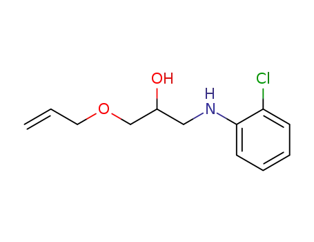 Molecular Structure of 20828-24-4 (2-Propanol, 1-[(2-chlorophenyl)amino]-3-(2-propenyloxy)-)