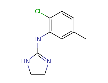 Molecular Structure of 16822-82-5 (1H-Imidazol-2-amine,N-(2-chloro-5-methylphenyl)-4,5-dihydro-)