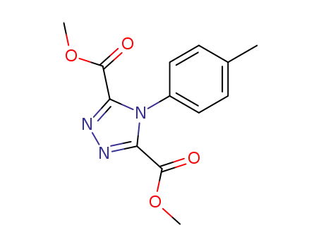 Molecular Structure of 63532-61-6 (4H-1,2,4-Triazole-3,5-dicarboxylic acid, 4-(4-methylphenyl)-, dimethyl
ester)