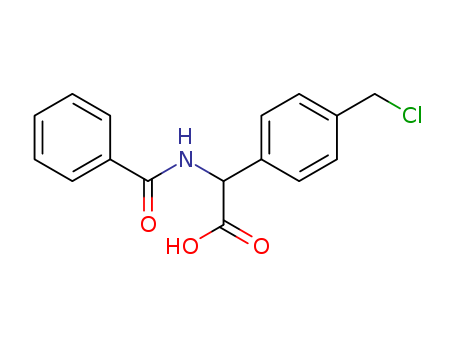 Benzeneacetic acid, a-(benzoylamino)-4-(chloromethyl)- cas  66320-53-4