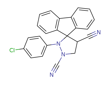 Spiro[9H-fluorene-9,3'-pyrazolidine]-1',4'-dicarbonitrile, 2'-(4-chlorophenyl)-