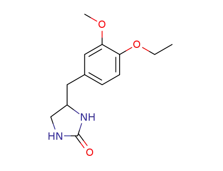 Molecular Structure of 29925-19-7 (2-Imidazolidinone,4-[(4-ethoxy-3-methoxyphenyl)methyl]-)