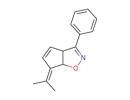 Molecular Structure of 36381-67-6 (6-isopropylidene-3-phenyl-6,6a-dihydro-3a<i>H</i>-cyclopenta[<i>d</i>]isoxazole)