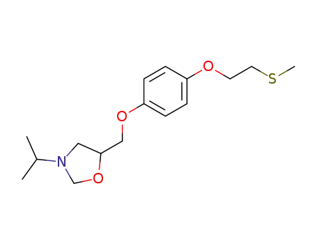 Oxazolidine,
3-(1-methylethyl)-5-[[4-[2-(methylthio)ethoxy]phenoxy]methyl]-