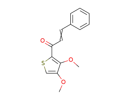 Molecular Structure of 63212-04-4 (2-Propen-1-one, 1-(3,4-dimethoxy-2-thienyl)-3-phenyl-)
