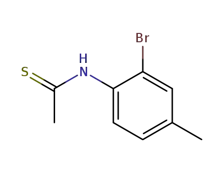 Molecular Structure of 62248-11-7 (Ethanethioamide, N-(2-bromo-4-methylphenyl)-)