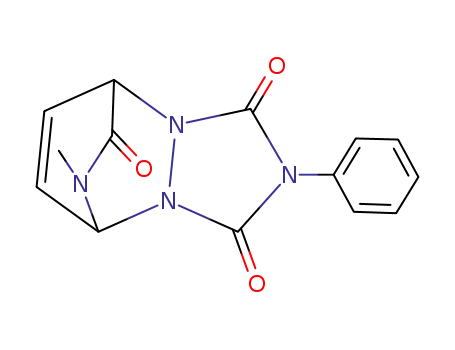 Molecular Structure of 61638-21-9 (5,8-Etheno-1H-[1,2,4]triazolo[1,2-a][1,2,4]triazine-1,3,7(2H,8H)-trione,
5,6-dihydro-6-methyl-2-phenyl-)