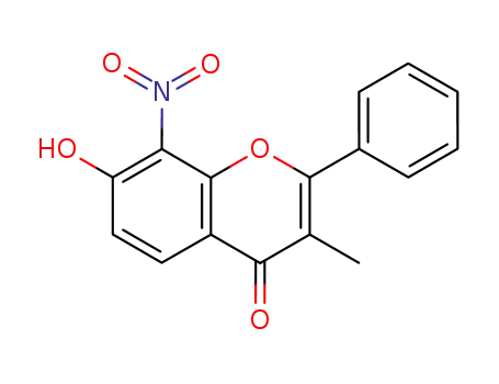4H-1-Benzopyran-4-one, 7-hydroxy-3-methyl-8-nitro-2-phenyl-