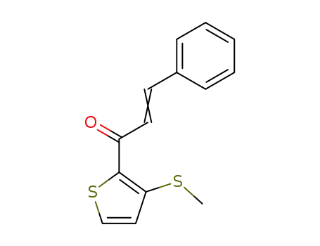 Molecular Structure of 63212-01-1 (2-Propen-1-one, 1-[3-(methylthio)-2-thienyl]-3-phenyl-)