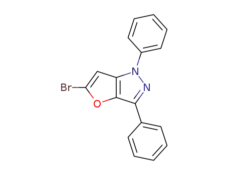 Molecular Structure of 58972-27-3 (1H-Furo[3,2-c]pyrazole, 5-bromo-1,3-diphenyl-)