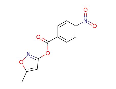 Molecular Structure of 24827-18-7 (3-Isoxazolol, 5-methyl-, 4-nitrobenzoate (ester))