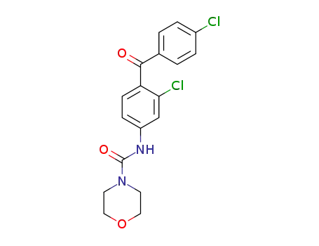 4-Morpholinecarboxamide, N-[3-chloro-4-(4-chlorobenzoyl)phenyl]-