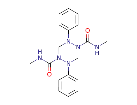 Molecular Structure of 64923-01-9 (1,2,4,5-Tetrazine-1,4-dicarboxamide,
tetrahydro-N,N'-dimethyl-2,5-diphenyl-)