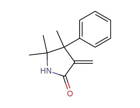 Molecular Structure of 62993-70-8 (2-Pyrrolidinone, 4,5,5-trimethyl-3-methylene-4-phenyl-)