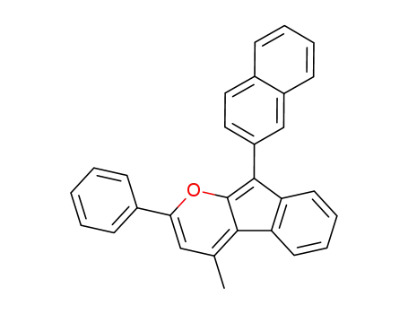 Indeno[2,1-b]pyran, 4-methyl-9-(2-naphthalenyl)-2-phenyl-