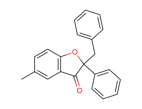 Molecular Structure of 63514-64-7 (3(2H)-Benzofuranone, 5-methyl-2-phenyl-2-(phenylmethyl)-)