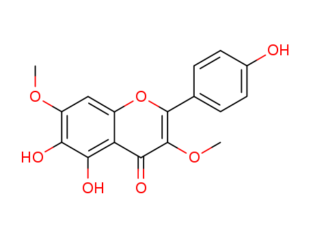 4H-1-Benzopyran-4-one,
5,6-dihydroxy-2-(4-hydroxyphenyl)-3,7-dimethoxy-(56226-95-0)