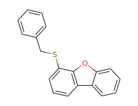 Molecular Structure of 42137-78-0 (Dibenzofuran, 4-[(phenylmethyl)thio]-)