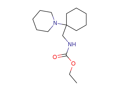 Molecular Structure of 41805-46-3 (Carbamic acid, [[1-(1-piperidinyl)cyclohexyl]methyl]-, ethyl ester)