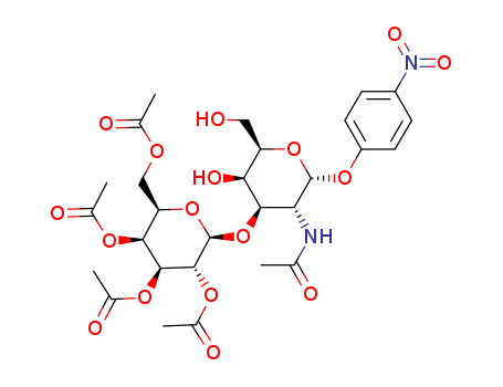 p-Nitrophenyl 2-Acetamido-2-deoxy-3-O-(2,3,4,6-tetra-O-acetyl-b-D-galactopyranosyl)-a-D-galactopyranoside
