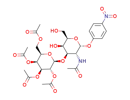 p- 니트로 페닐 2- 아세트 아미도 -2- 데 옥시 -3-O- (2,3,4,6- 테트라 -O- 아세틸 -β-D-
갈 락토 피라 노실) -α-D- 갈 락토 피 라노 시드