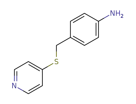 Molecular Structure of 101735-16-4 (Benzenamine, 4-[(4-pyridinylthio)methyl]-)