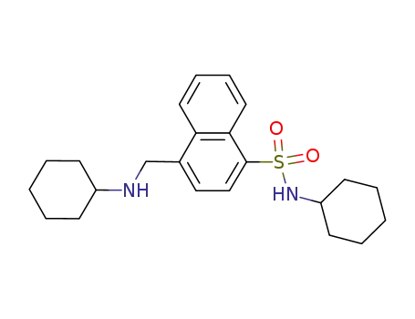 1-Naphthalenesulfonamide, N-cyclohexyl-4-[(cyclohexylamino)methyl]-