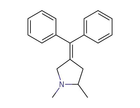 Molecular Structure of 61334-27-8 (Pyrrolidine, 4-(diphenylmethylene)-1,2-dimethyl-)