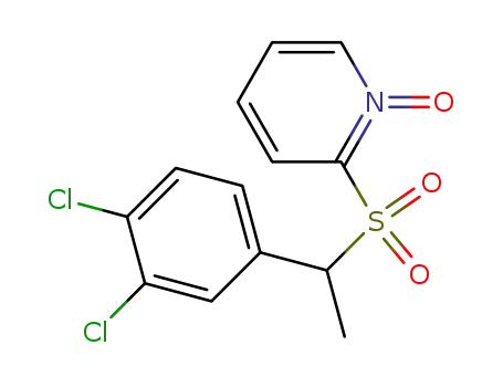 Molecular Structure of 60264-34-8 (Pyridine, 2-[[1-(3,4-dichlorophenyl)ethyl]sulfonyl]-, 1-oxide)