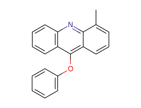 Molecular Structure of 61078-25-9 (Acridine, 4-methyl-9-phenoxy-)