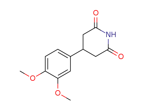Molecular Structure of 42434-75-3 (2,6-Piperidinedione, 4-(3,4-dimethoxyphenyl)-)