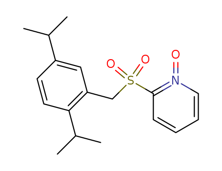 Pyridine, 2-[[[2,5-bis(1-methylethyl)phenyl]methyl]sulfonyl]-, 1-oxide