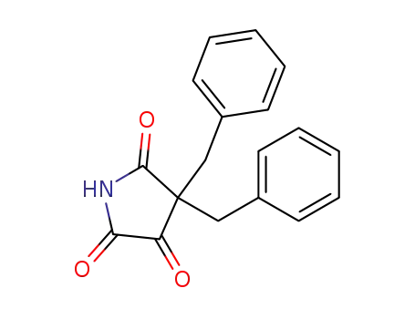 Molecular Structure of 63319-51-7 (2,3,5-Pyrrolidinetrione, 4,4-bis(phenylmethyl)-)