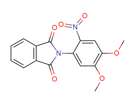 Molecular Structure of 67394-86-9 (1H-Isoindole-1,3(2H)-dione, 2-(4,5-dimethoxy-2-nitrophenyl)-)
